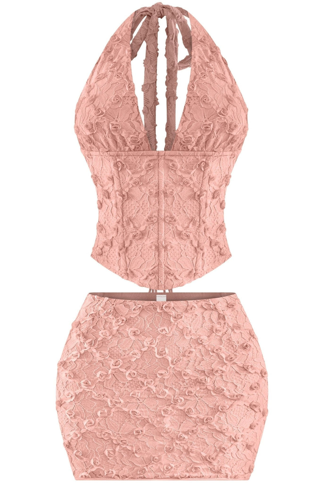Valentina 3D Floral Lace Mini Skirt
