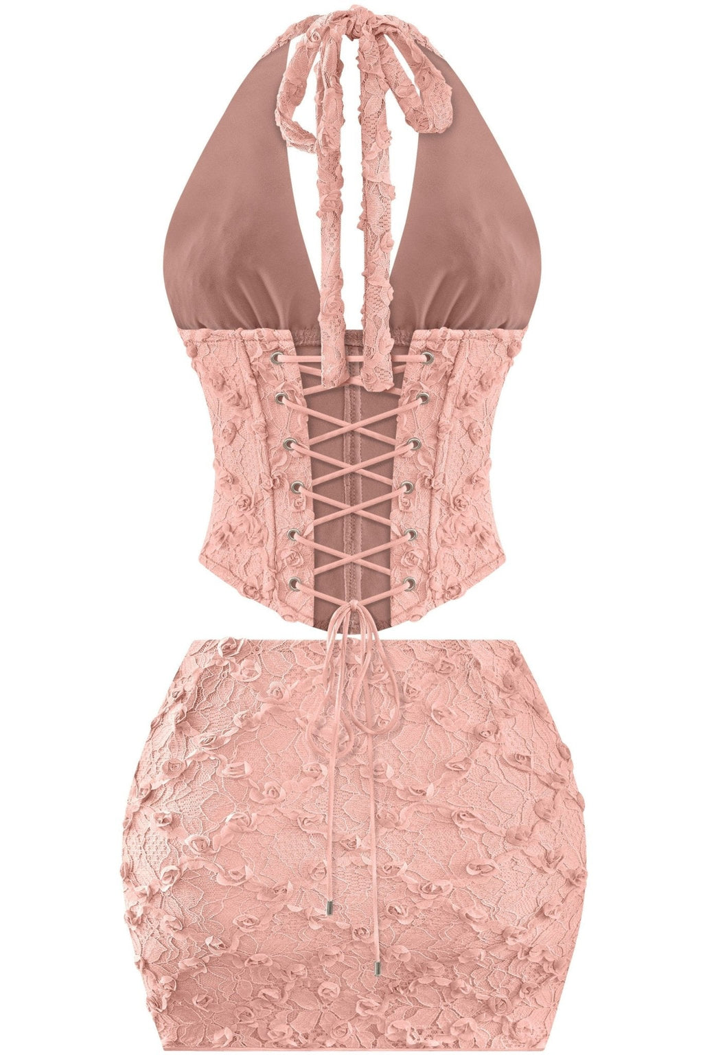 Valentina 3D Floral Lace Mini Skirt
