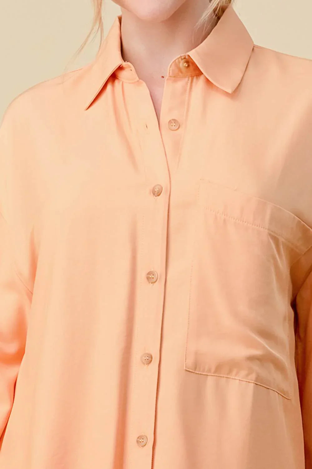 BASIC COLLARED BUTTON DOWN LONG SLEEVES SHIRTS