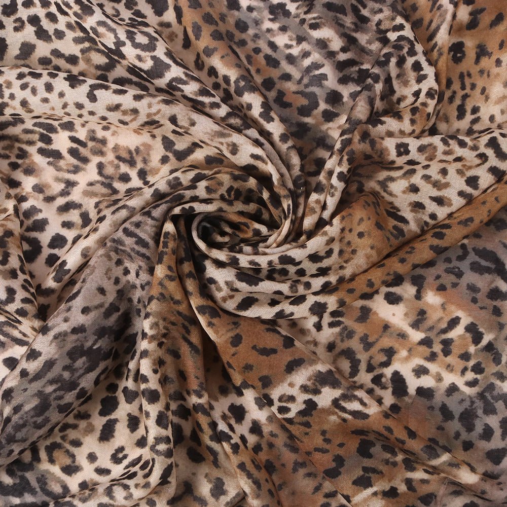 Versatile Leopard Print Fashionable Hijab (MH164)