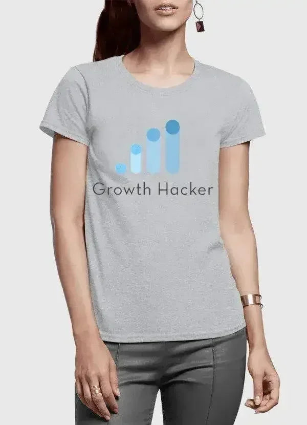 Growth Hacker Half Sleeves Women T-shirt