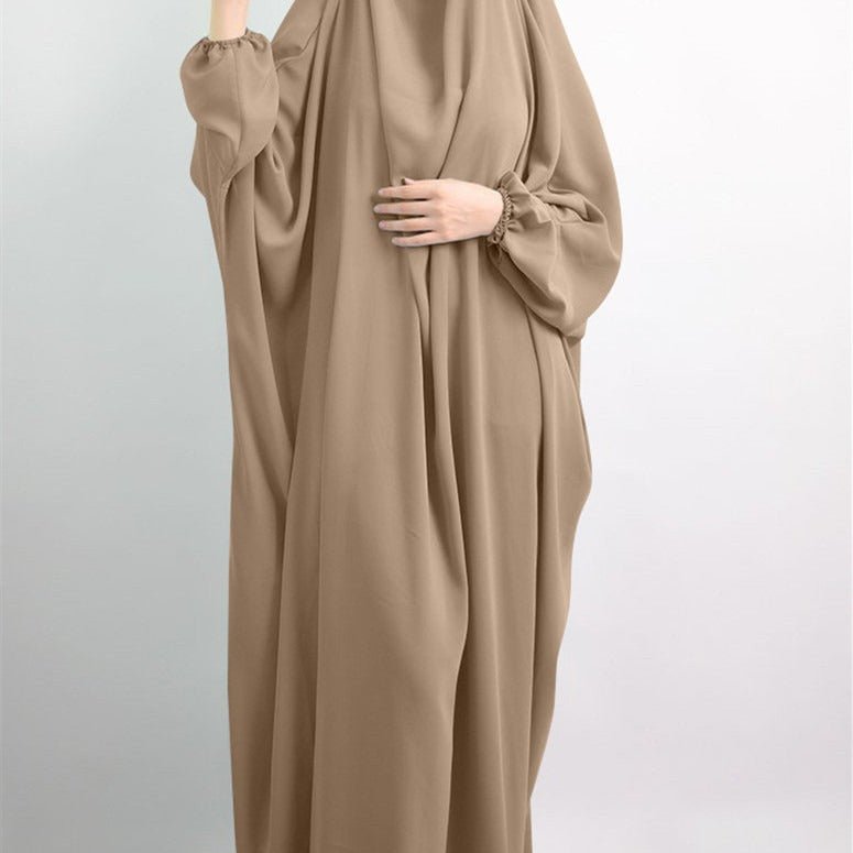 Viscose Niqab Attached 1-Piece Plain Jilbab (MJ005)
