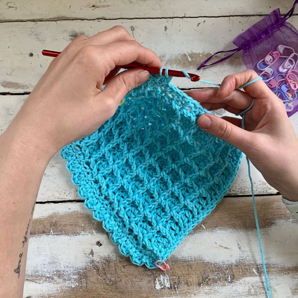 Waffle Stitch Washcloth Crochet Pattern