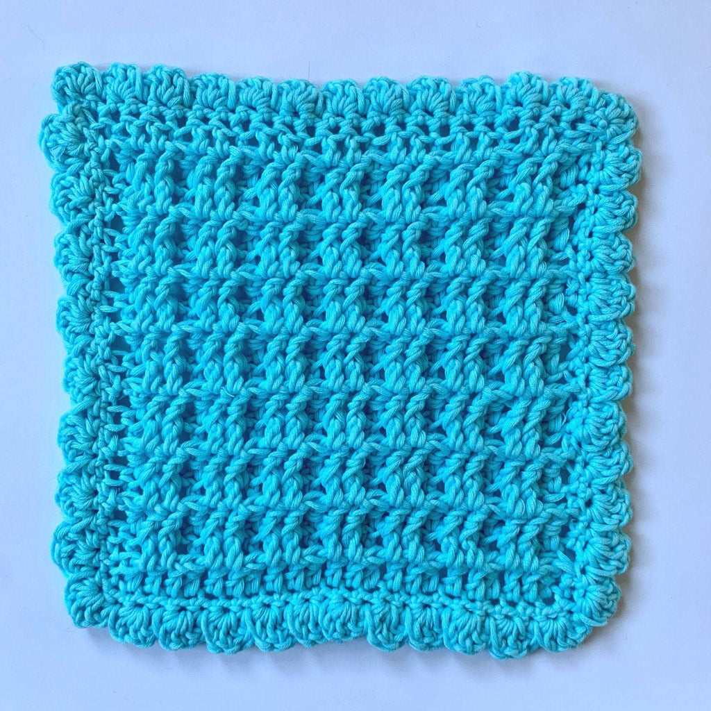 Waffle Stitch Washcloth Crochet Pattern