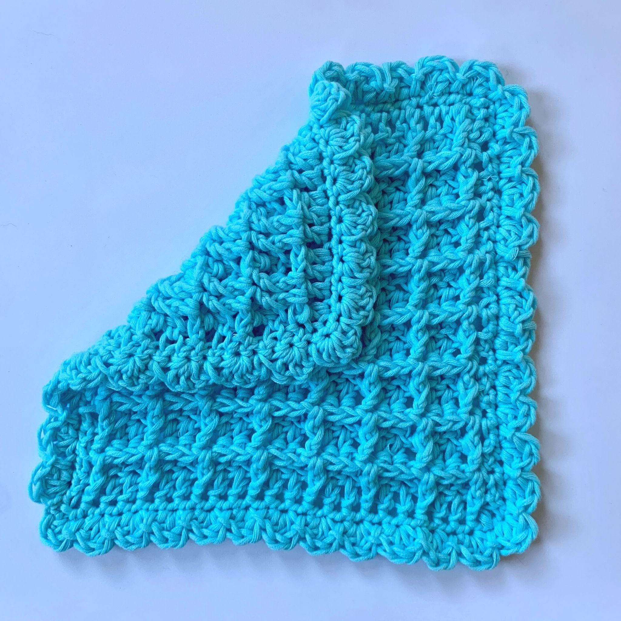 Waffle Stitch Washcloth Crochet Pattern