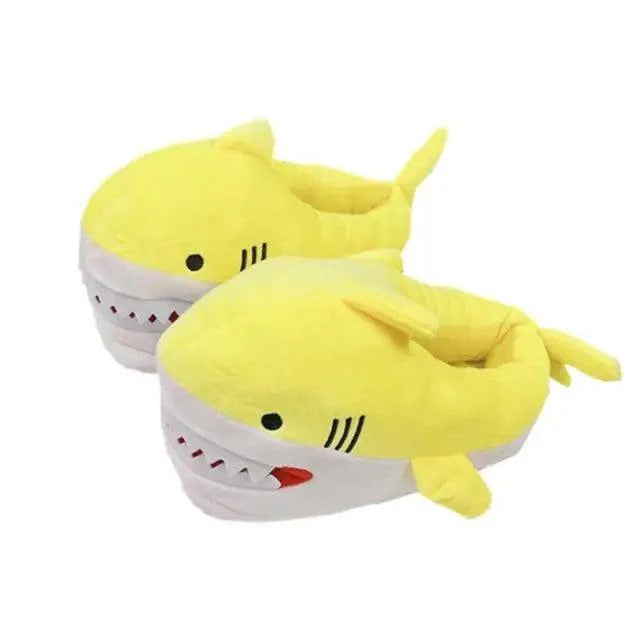 Warm Shark Womens Home Slippers Fashion Plush Winter Funny Elegant Women Slippers Cute Cartoon Shark Indoor Warm Home Cotton Slippers