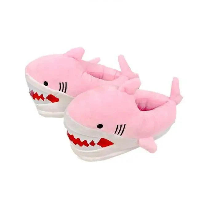 Warm Shark Womens Home Slippers Fashion Plush Winter Funny Elegant Women Slippers Cute Cartoon Shark Indoor Warm Home Cotton Slippers