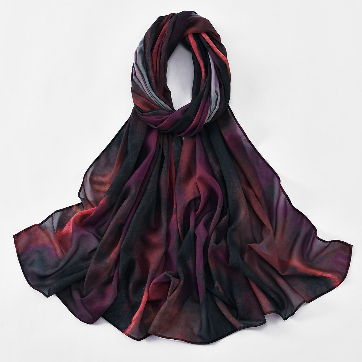 Watercolor Artistry Ethereal Print Hijab (MH176)