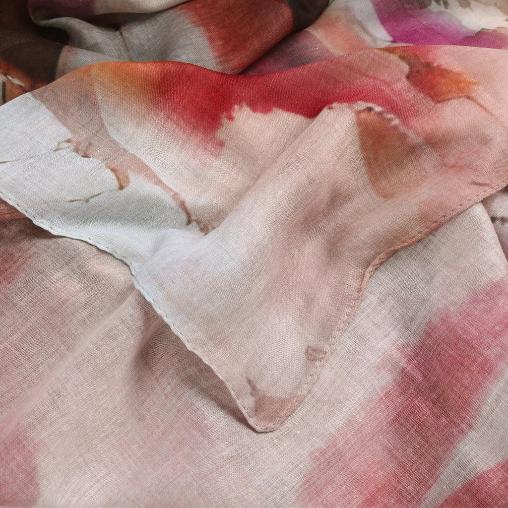 Watercolour Floral  Printed Hijab (MH103)