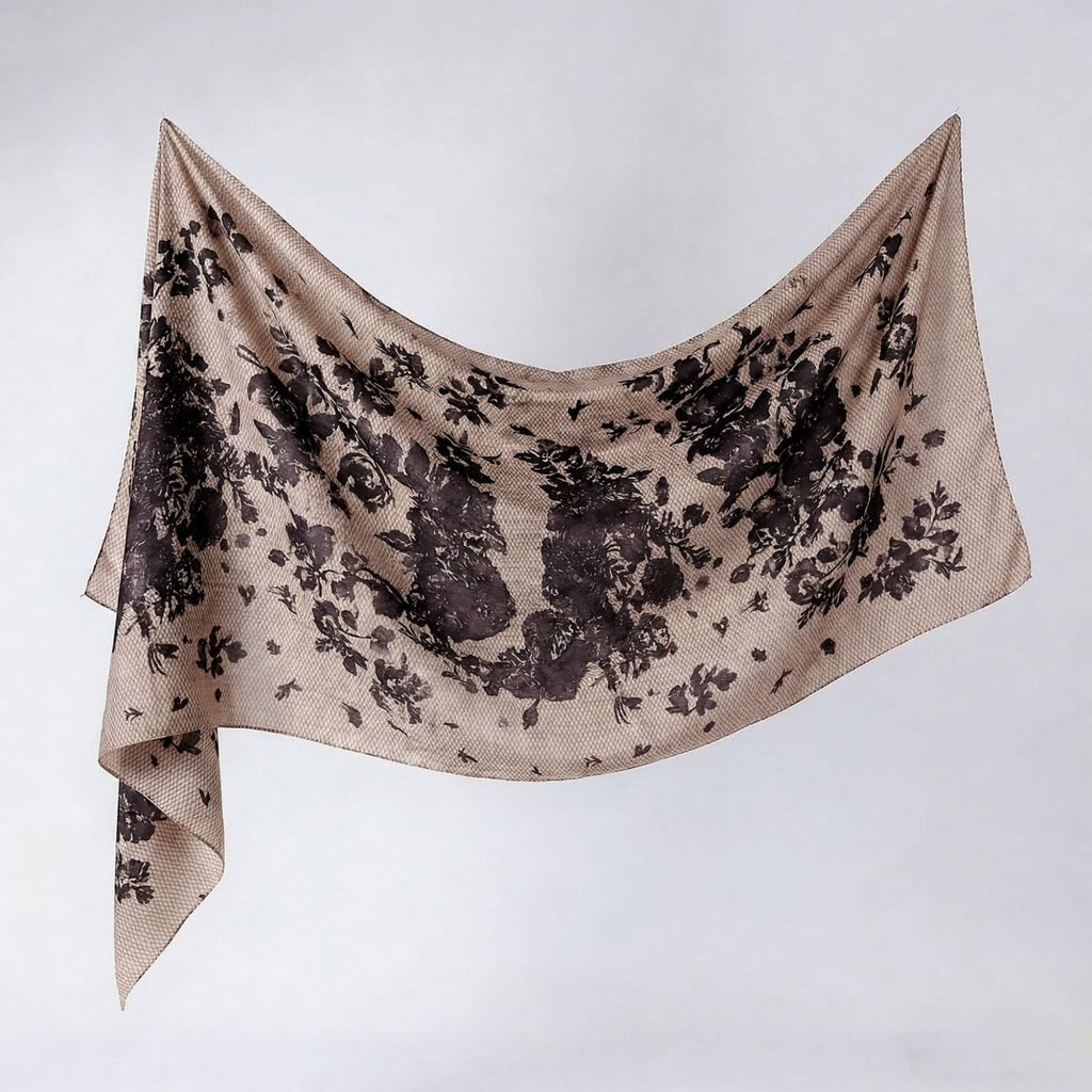 Watercolour Print Hijab Shawl(MH229)