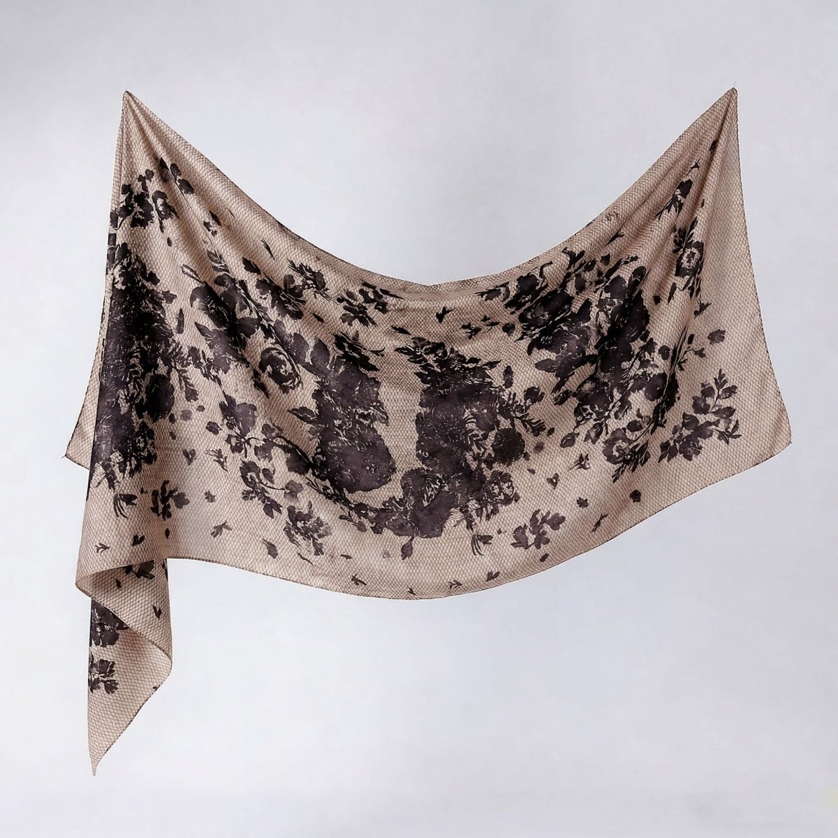 Watercolour Print Hijab Shawl(MH229)