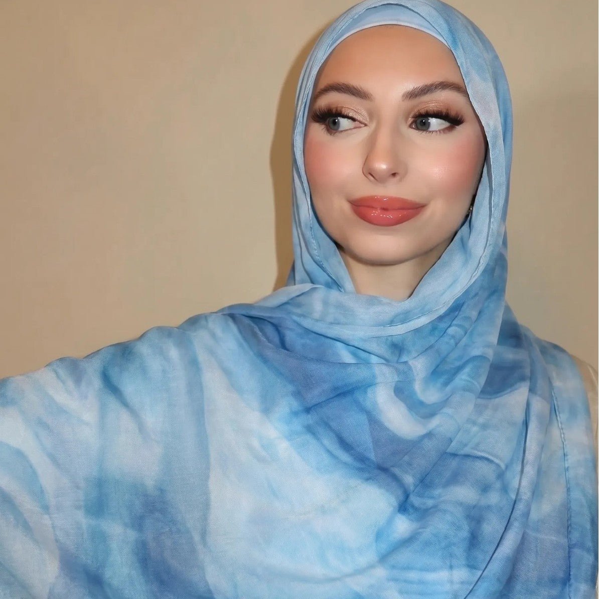Watercolour Wash Hijab Scarf(MH240)