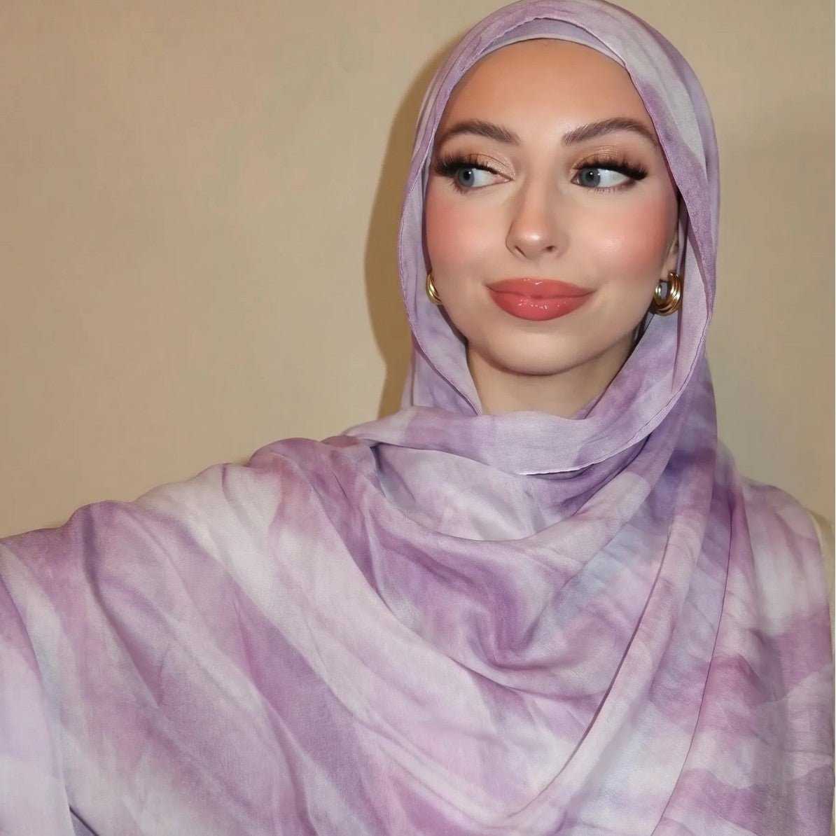 Watercolour Wash Hijab Scarf(MH240)