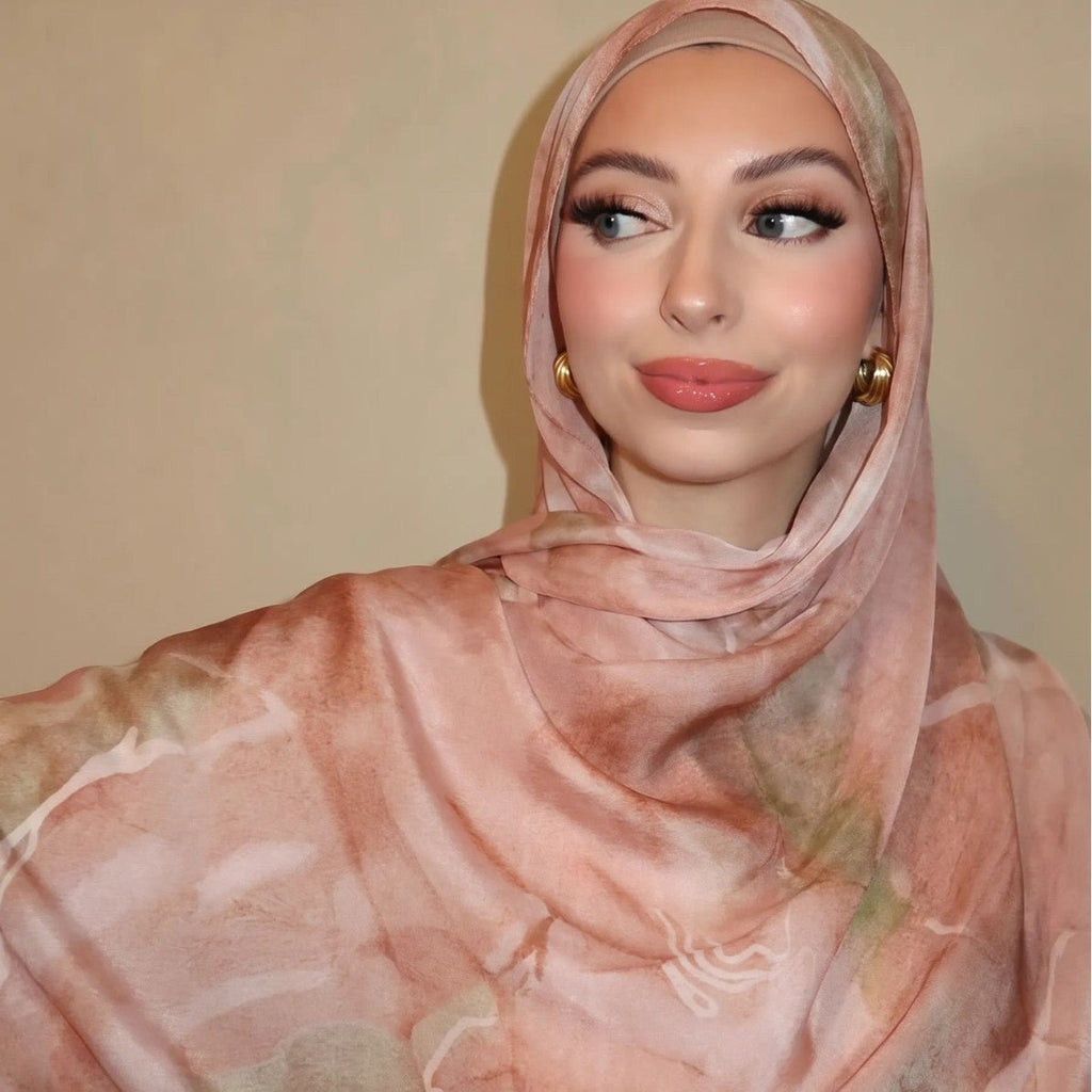 Watercolour Wash Hijab Scarf(MH240)