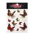 Waterproof Colorful Butterfly Temporary 3D Stickers Body Tattoos Various Styles For Womens