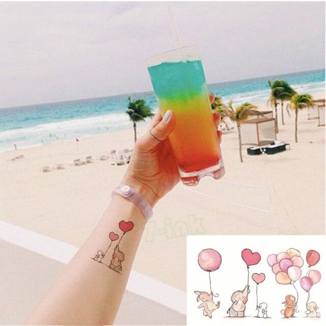 Waterproof Temporary Tattoo Lavender Stickers Butterfly Flower Luxury Small Tattoo For Body Arm