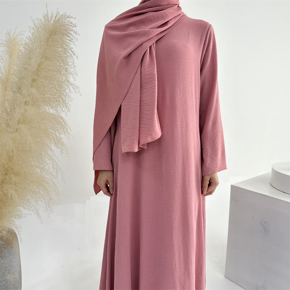 Wave Bubble Sleeve Abaya 4-Piece Set (MOA057)