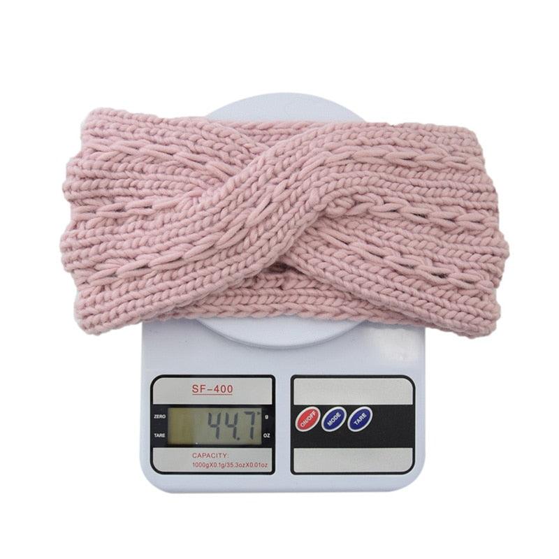 Wide Knitted Headband Bows Knotted Winter Women Turban Hair Accessories For Girls Lady Soft Knitting Winter Headbands Gorgeous Hair Accessories For Women