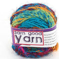 Recycled Silk Yarn Worsted Weight "Wild Peacock"