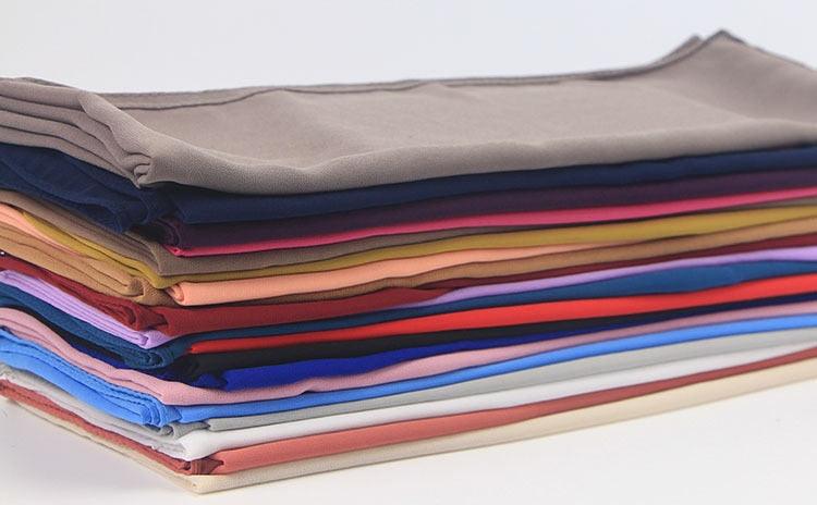 Winter Fashion Long Solid Color Soft Muslim Bubble Chiffon Hijab Scarf Shawls Hijab Elegant Scarf Wrap Lightweight Islamic Head Wear Escharpe Shawls Headband Wraps Lightweight Head Scarves Ladies Hijabs For  Women