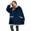 Winter Oversized Wearable Blanket Women Hoodies Sweatshirt TV Blanket With Sleeves Pullover Warm Soft Unisex Hoody Comfortable Sweatshirts For Autumn