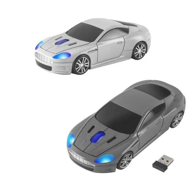 Wireless Mouse Blue Car Shaped Design 1600DPI Mouse USB Optical  Ergonomic 3D Sports Car Mice For Laptop