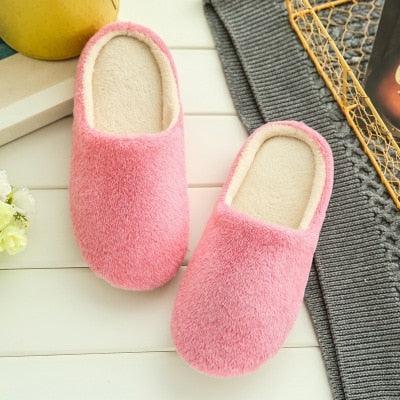 Women Indoor House Plush Soft Cute Cotton Slippers Shoes Non-slip Floor Home Slippers Slides For Bedroom Memory Foam Slippers Scuff Outdoor Indoor Warm Plush Bedroom Shoes With Fur Lining