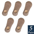 Women's Cute Cotton Invisible No Show Non-Slip Summer Candy Solid Color Silicone Short Socks Fashion Thin Ankle Boat Socks
