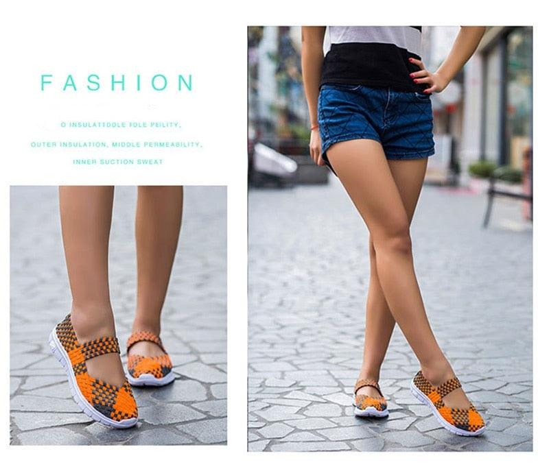 Women's Espadrilles Casual Shoes Spring Comfortable Sneakers Breathable Flat Shoes Summer Outdoor Slip On Fashion Breathable Mesh Casual Shoes Flat Shoes Women Espadrille