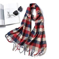 Women Winter Warm Scarf Shawl Fashion Plain  Soft Long Scarves For Women Casual Wear Travel Friendly Scarfs  Warm Winter Scarf Double Sided Thick Shawl Women Students Scarf