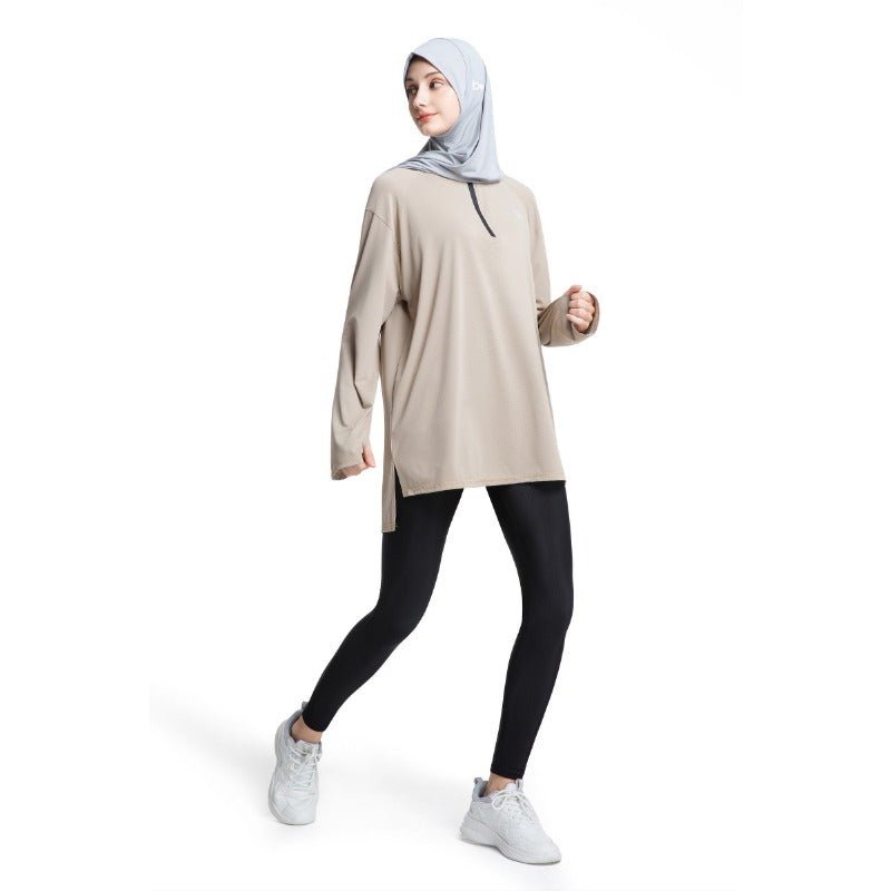 Women's Quick Dry Half Zip Running Top(MS115)