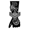 Womens Rose Tattoo Temporary Waterproof Body Tattoos Luxury Flower Design Modern Sticker