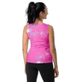 Womens Stretch Fit Tank Top - Pink Floral
