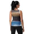Womens Stretch Fit Tank Top - Rustic Purple Brown Design