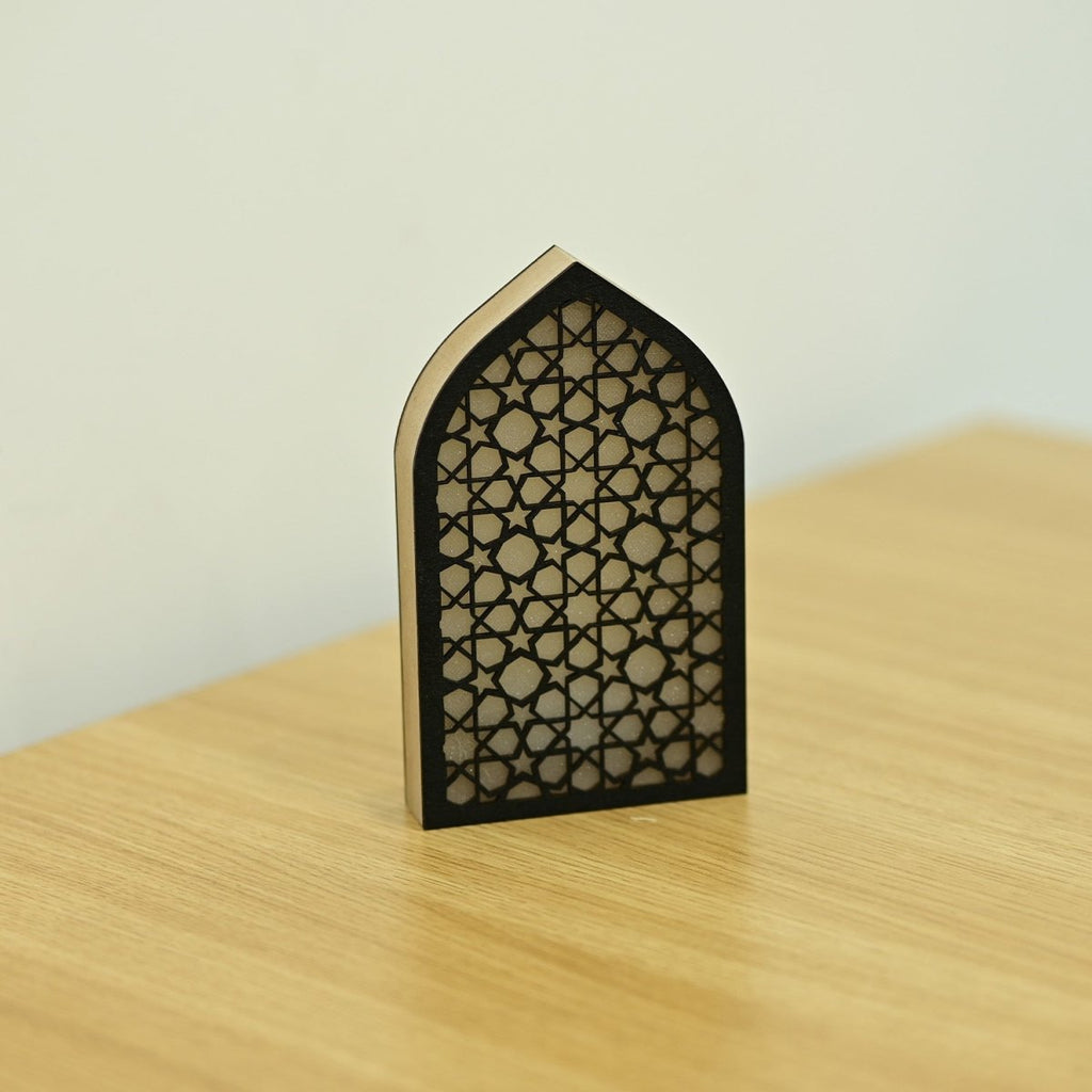 Wooden Light Up LED Gift Eid Decoration (MR070)