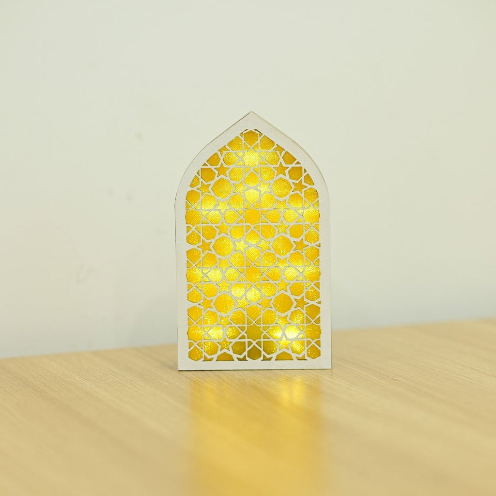 Wooden Light Up LED Gift Eid Decoration (MR070)