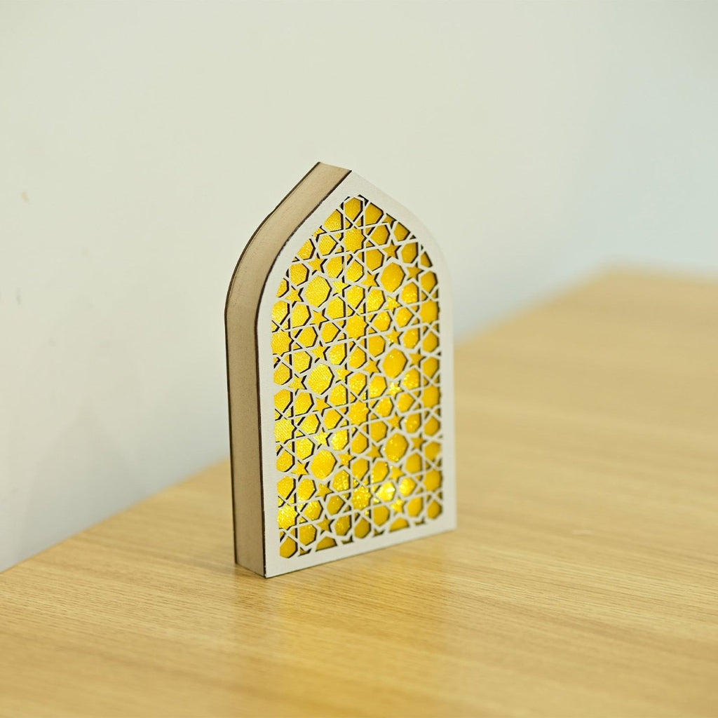 Wooden Light Up LED Gift Eid Decoration (MR070)