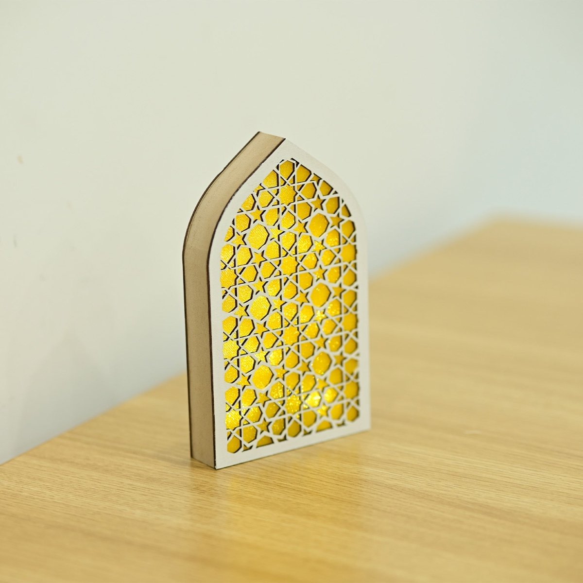 Wooden Light Up LED Gift Eid Decoration (MR070)