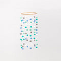 Wooden Ring With Felt Balls Wind Chimes Newborn Baby Bed Bell Pendant Kids Room Decoration Wooden Wind Chime Bed Bell Nursery Mobile Crib Bed Bell Wall Hanging Ornament