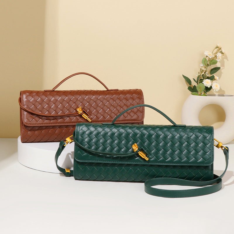 Woven PU Leather Clutch Bag(MAC432)