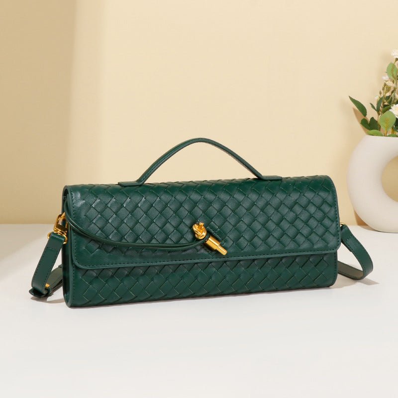 Woven PU Leather Clutch Bag(MAC432)