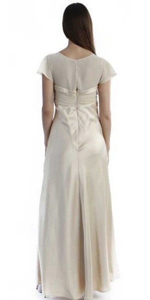 CLEARANCE - Cinderella Divine 7302 Long Dress Chiffon Cap Sleeve (Size M)