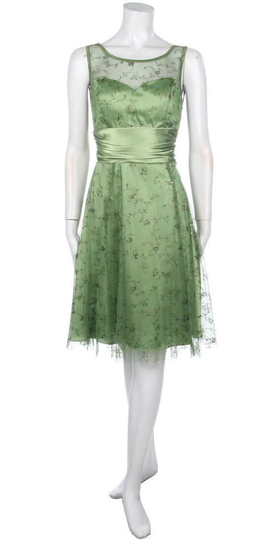 CLEARANCE - Juliet 2157 Knee Length A-Line Semi-Formal Dress